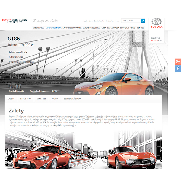 Web sites for leading Toyota Dealership